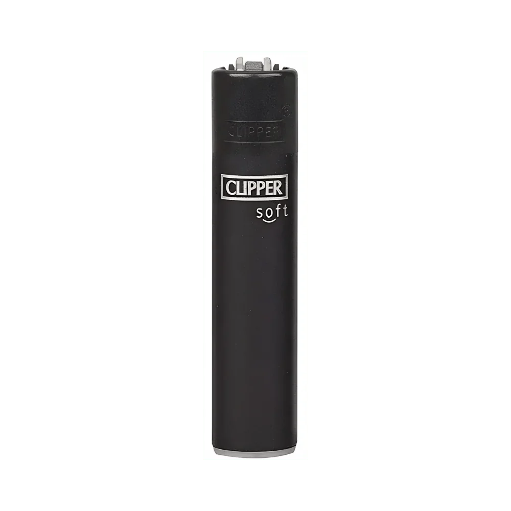 Mechero Clipper Soft Black individual